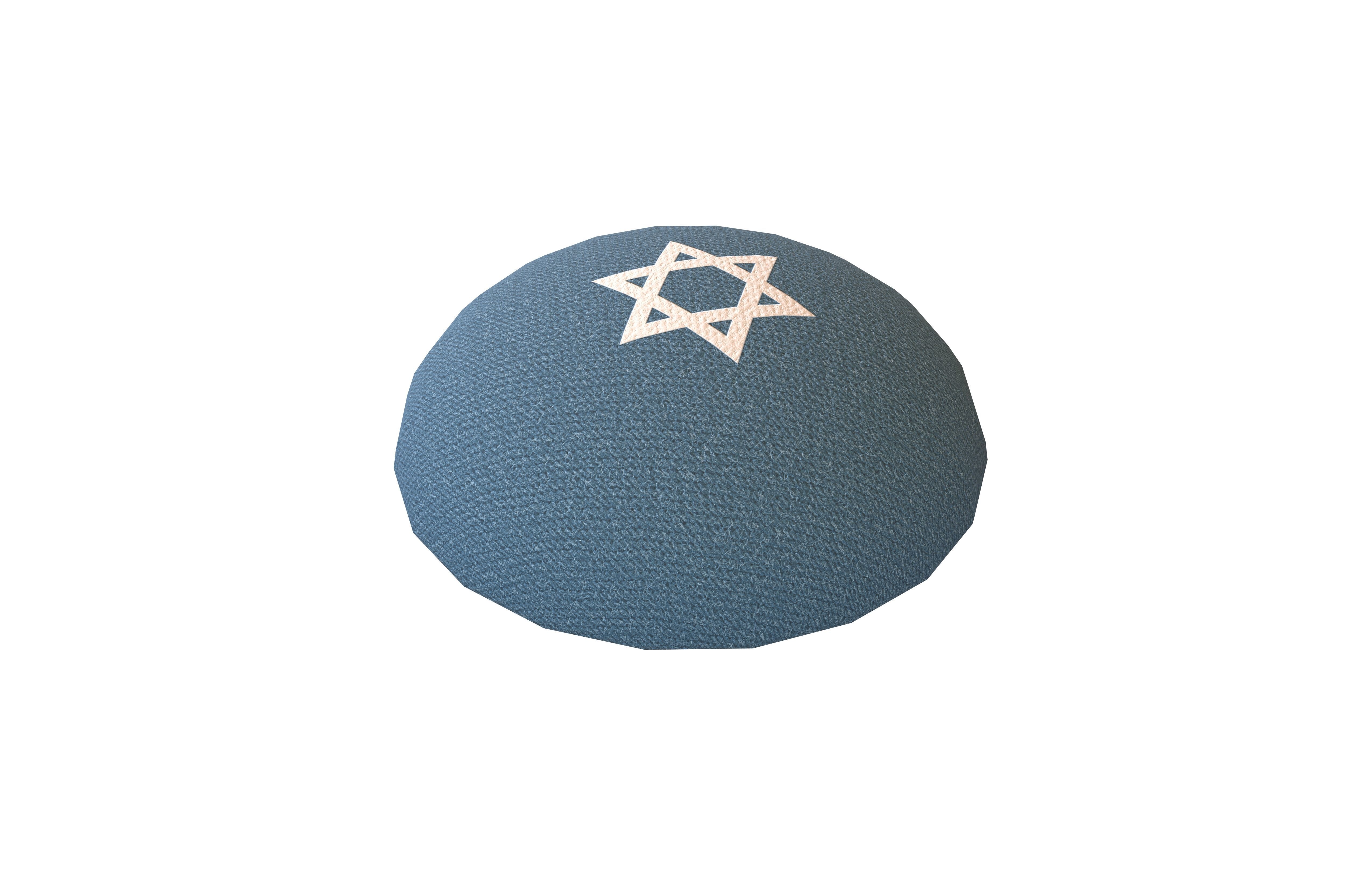 Kippah V1 001 Low-poly 3D model_3
