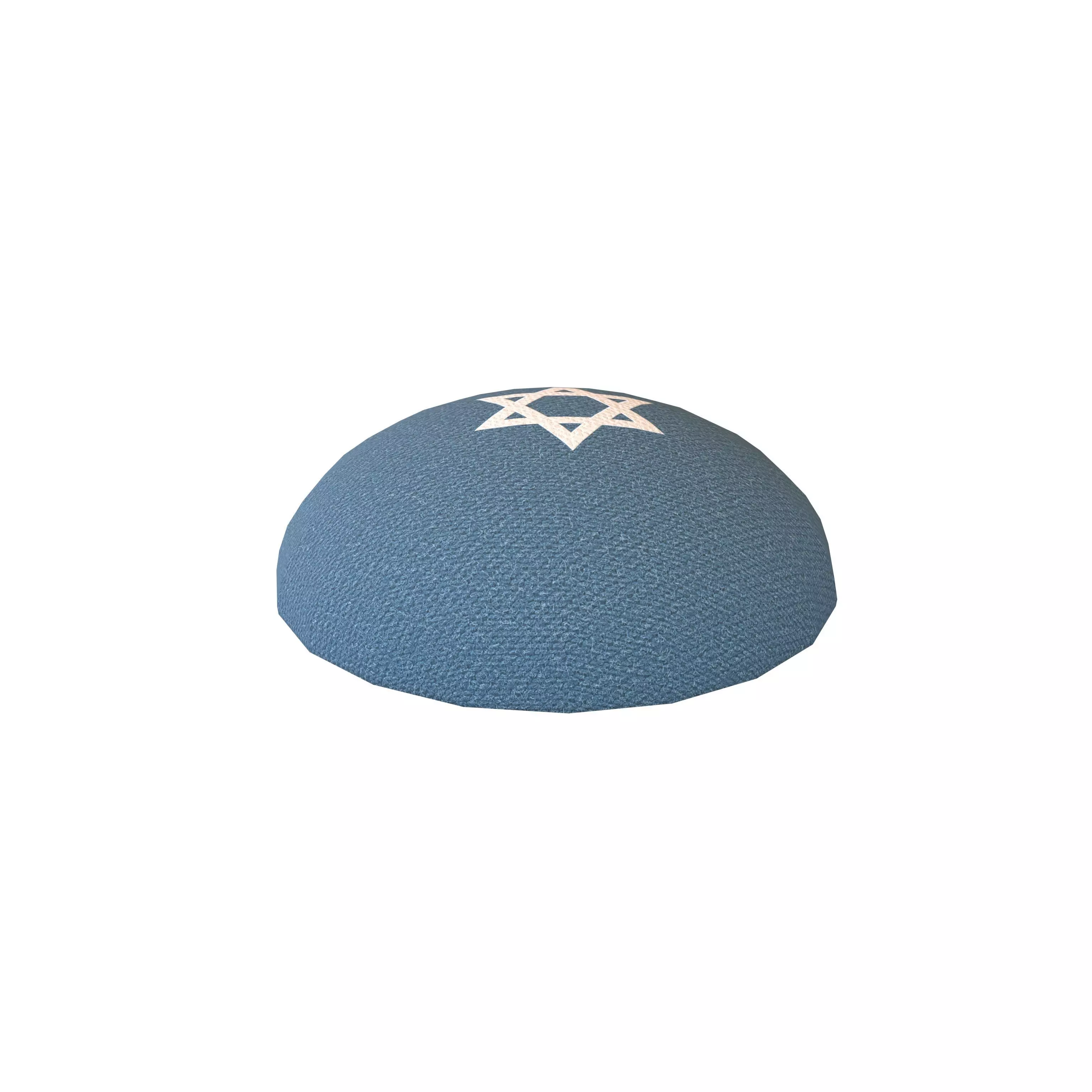 Kippah V1 001 Low-poly 3D model_0