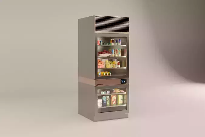 Hizone Refrigerator Gourmet Fridge 3D model