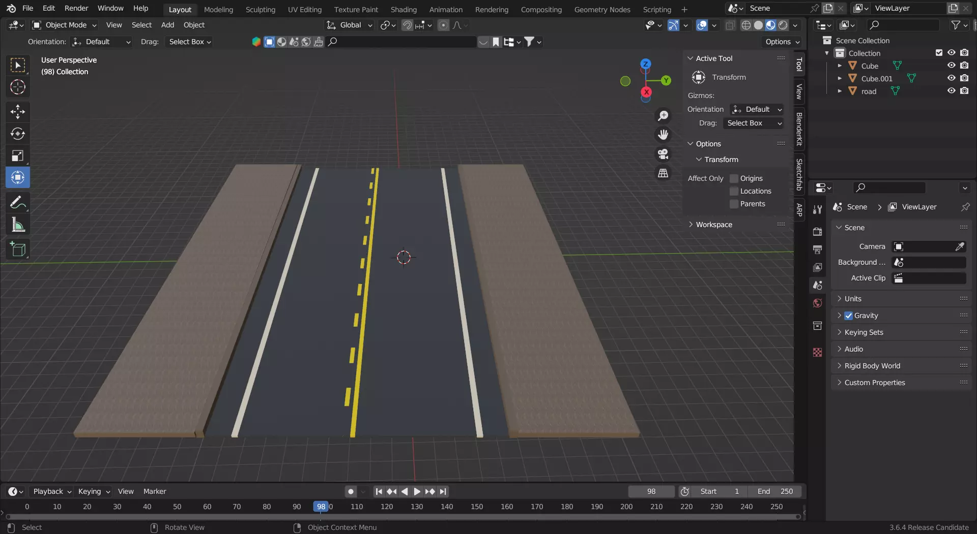Highway Road Free 3D model