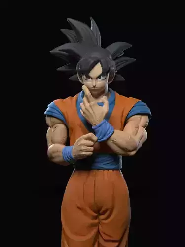 DBZ Goku and Goku SSJ2 Statue 3D 3D print model