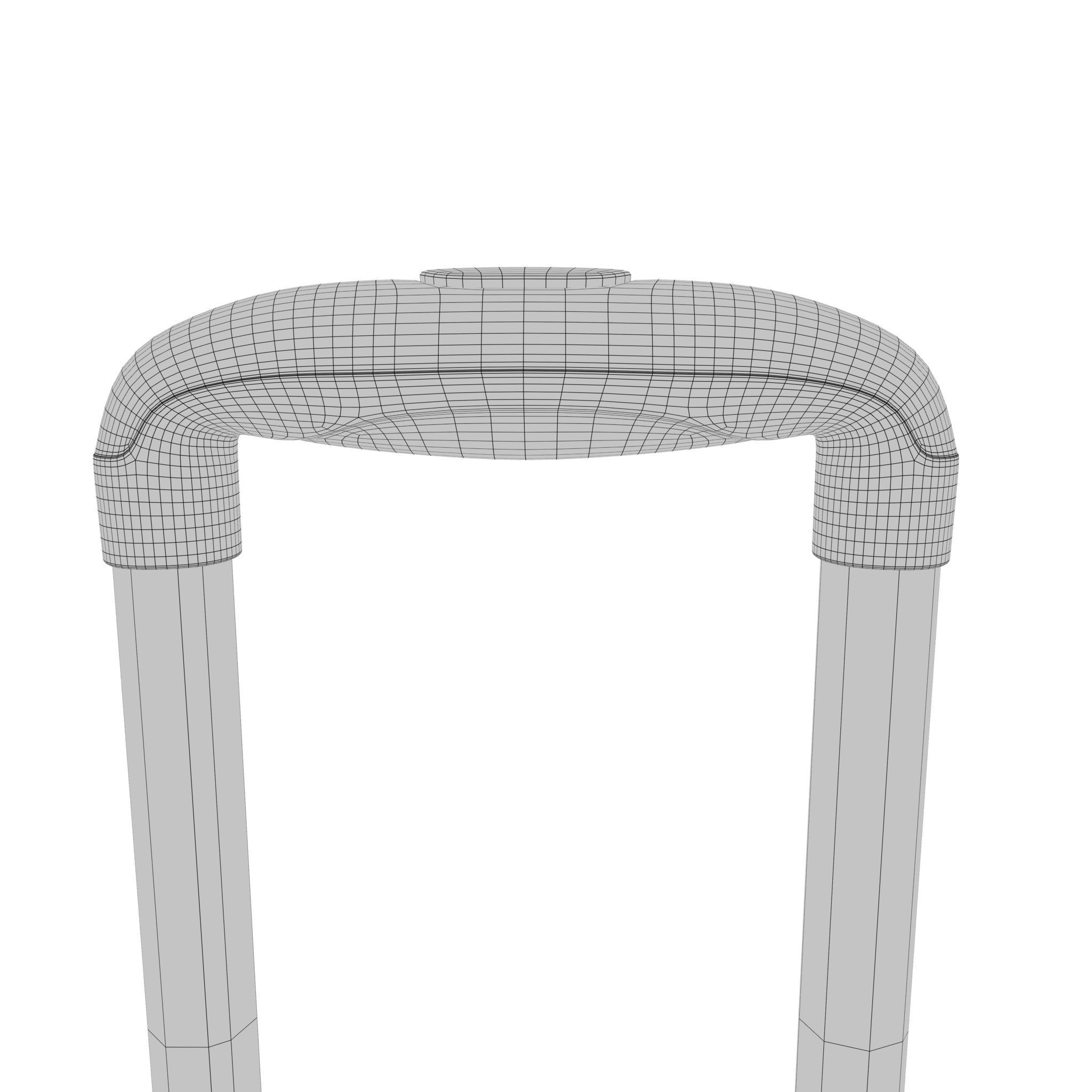 Black Suitcase Low-poly 3D model_11