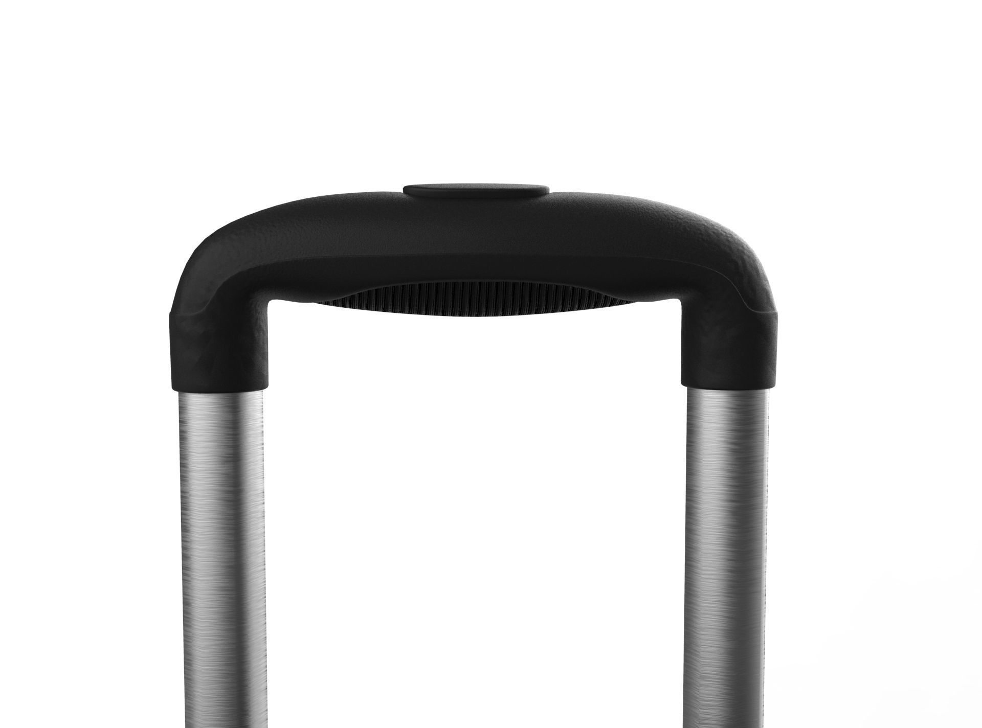 Black Suitcase Low-poly 3D model_4