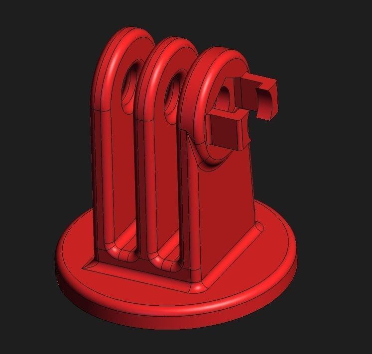 ADAPTER GOPRO Free 3D model_1