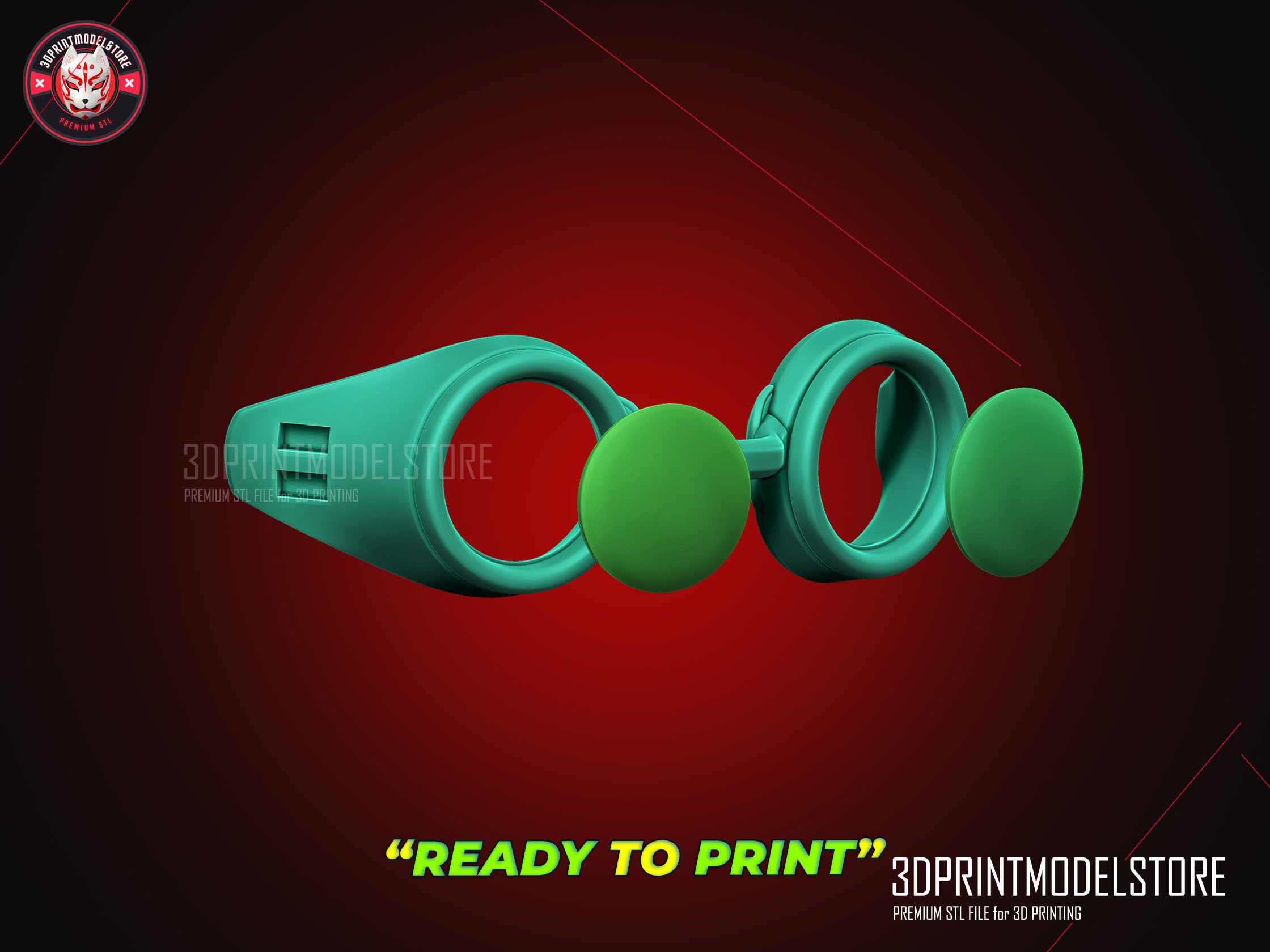 Kento Nanami Glassess - Jujutsu Kaisen Cosplay - Halloween Mask 3D print model_7