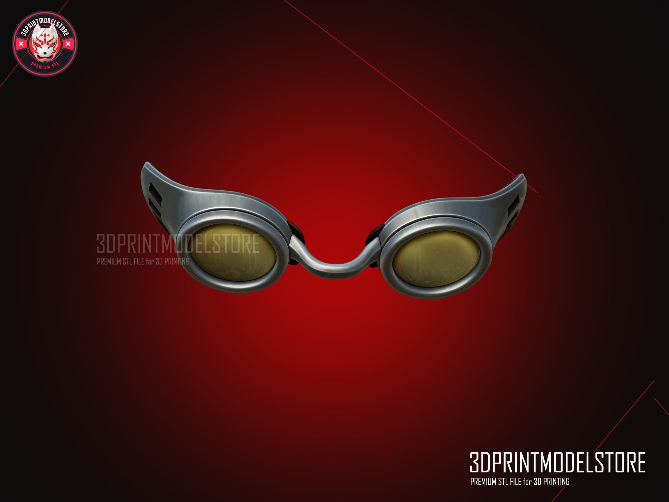 Kento Nanami Glassess - Jujutsu Kaisen Cosplay - Halloween Mask 3D print model_4