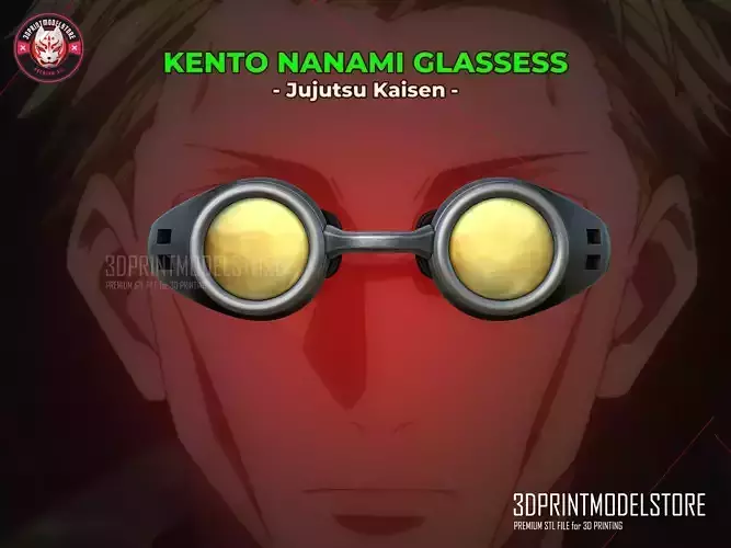 Kento Nanami Glassess - Jujutsu Kaisen Cosplay - Halloween Mask 3D print model
