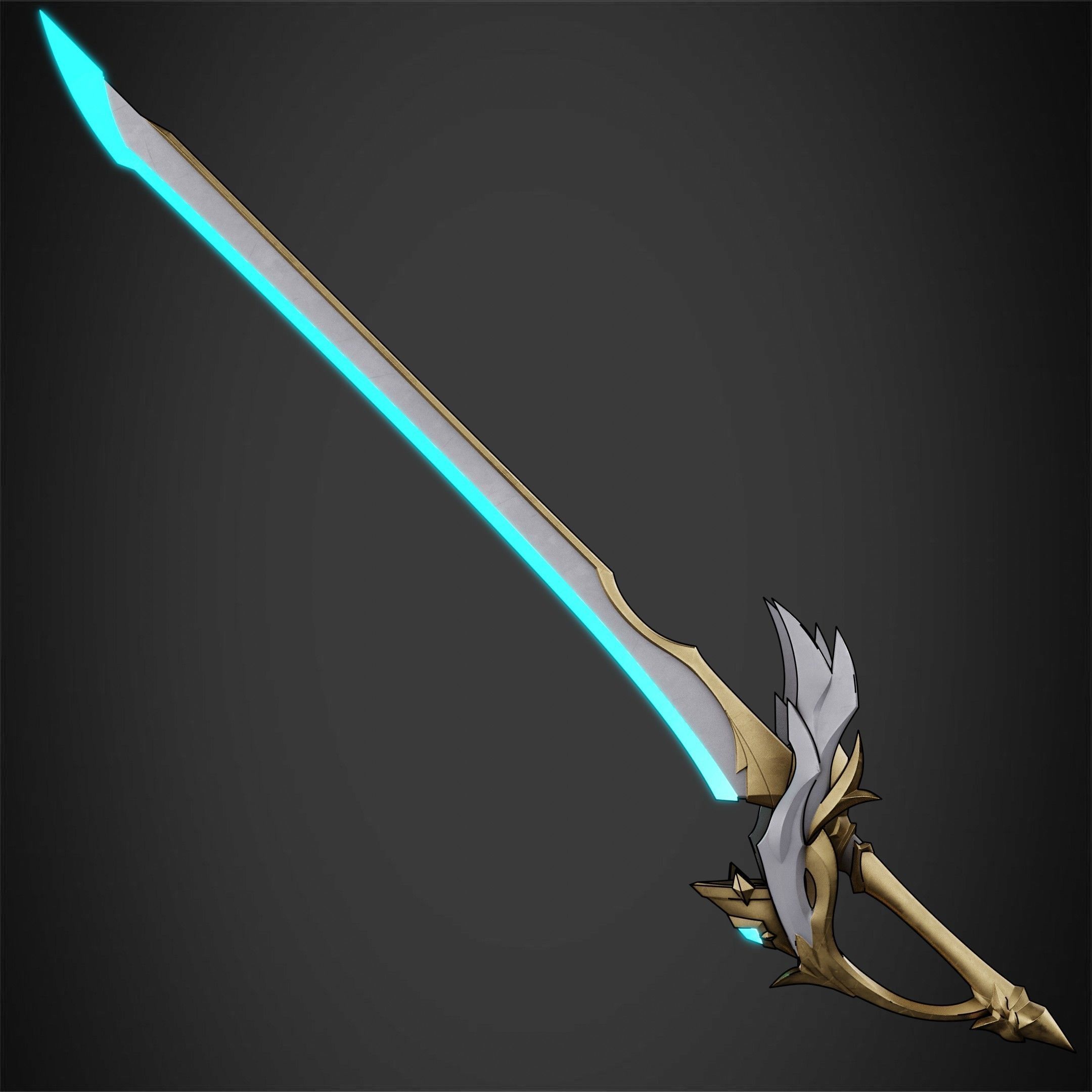 Genshin Impact Aquila Favonia Sword for Cosplay 3D print model_6