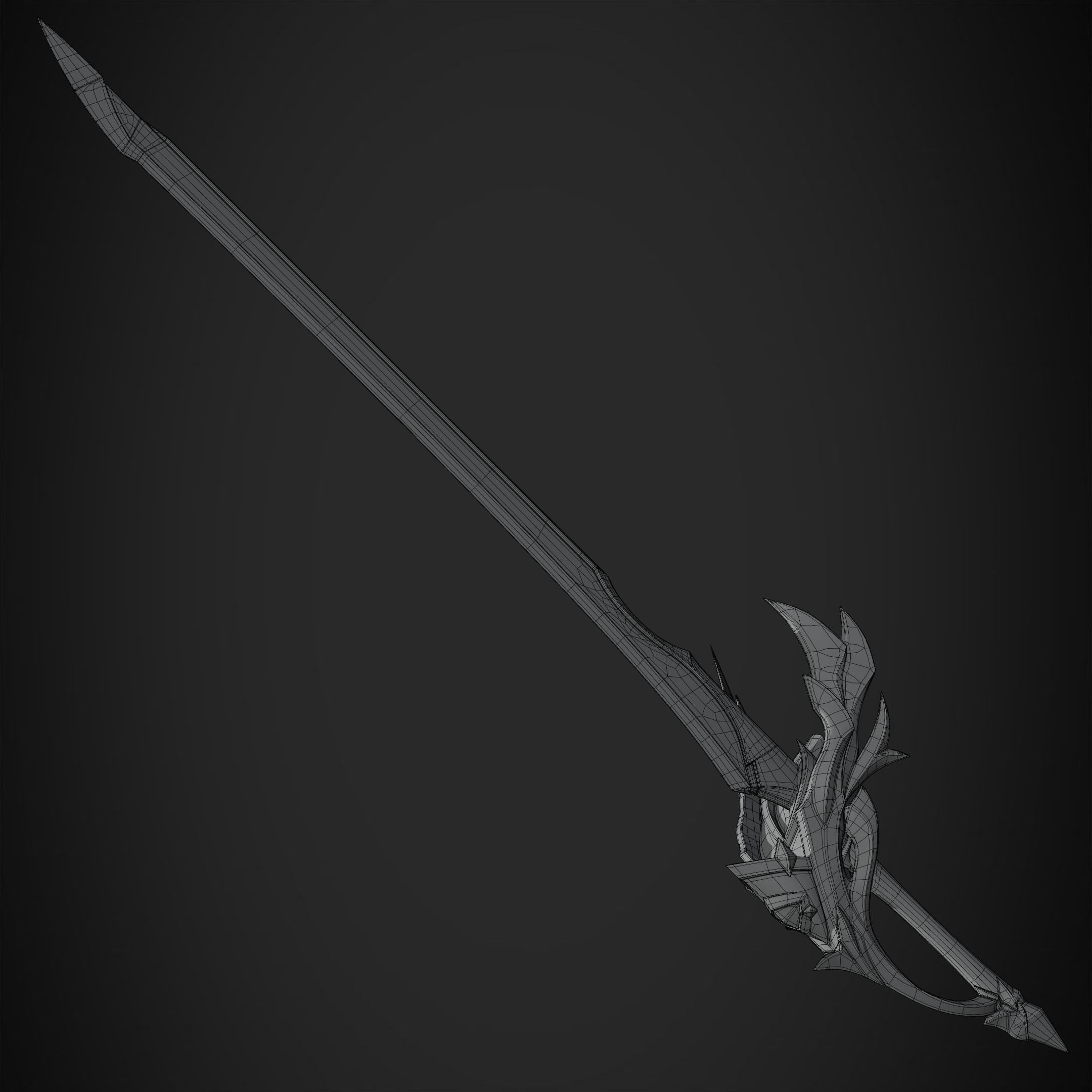 Genshin Impact Aquila Favonia Sword for Cosplay 3D print model_21