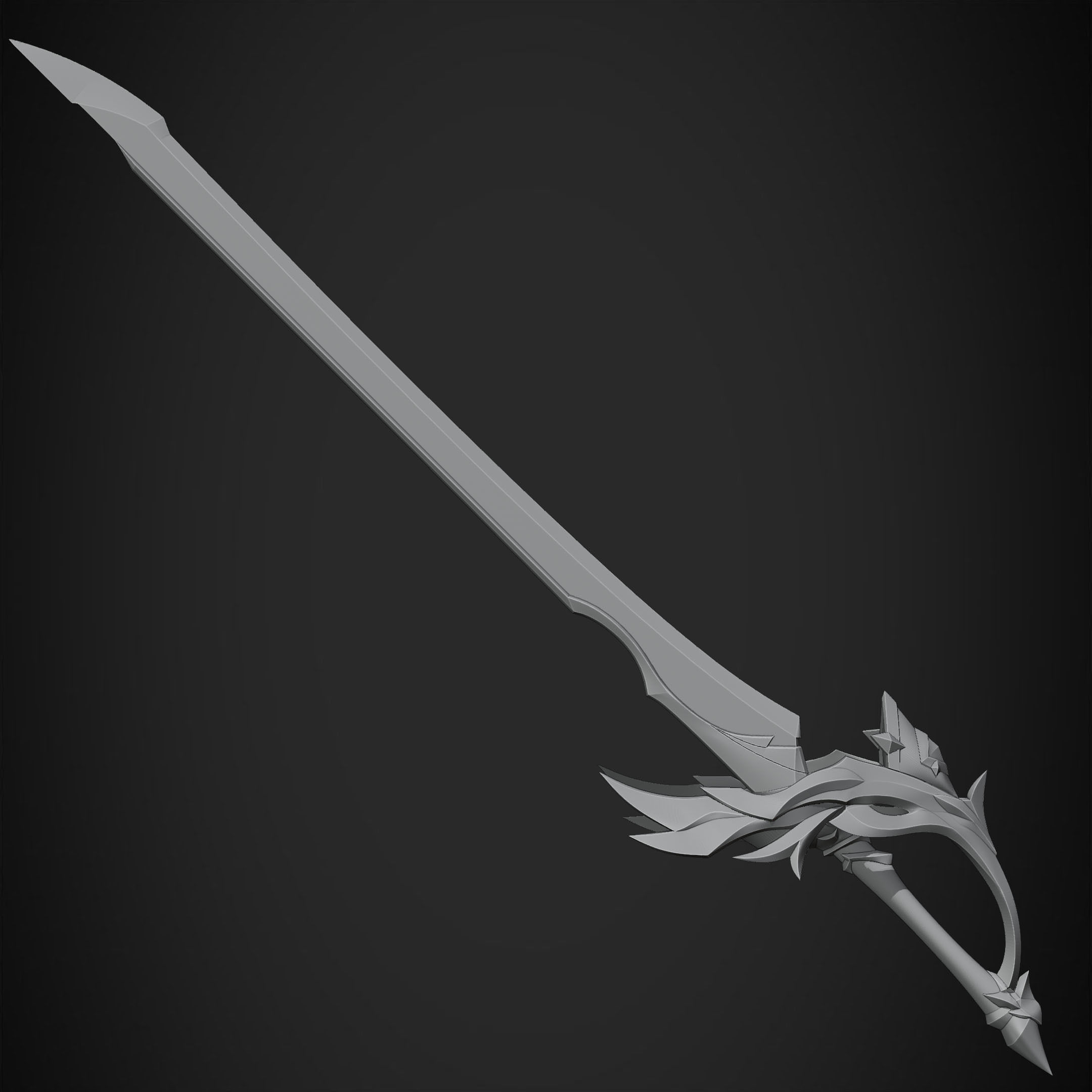 Genshin Impact Aquila Favonia Sword for Cosplay 3D print model_14