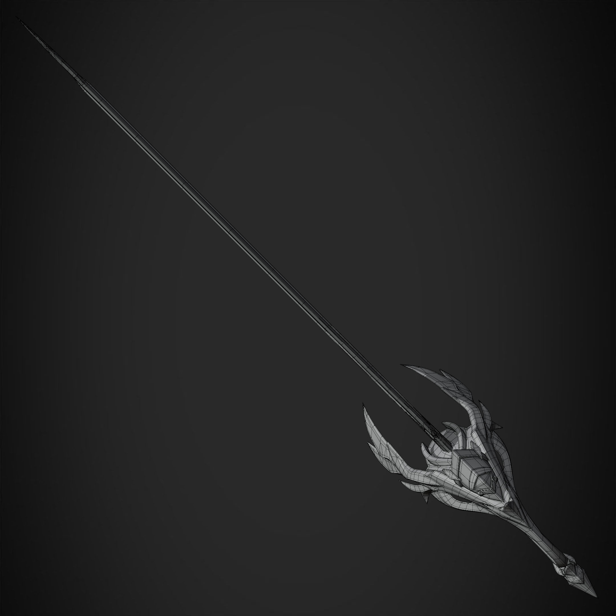 Genshin Impact Aquila Favonia Sword for Cosplay 3D print model_19