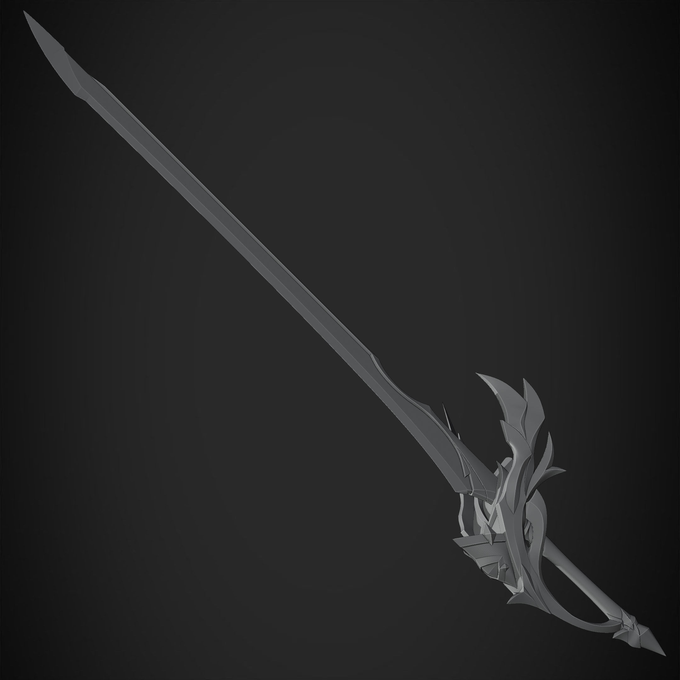 Genshin Impact Aquila Favonia Sword for Cosplay 3D print model_20