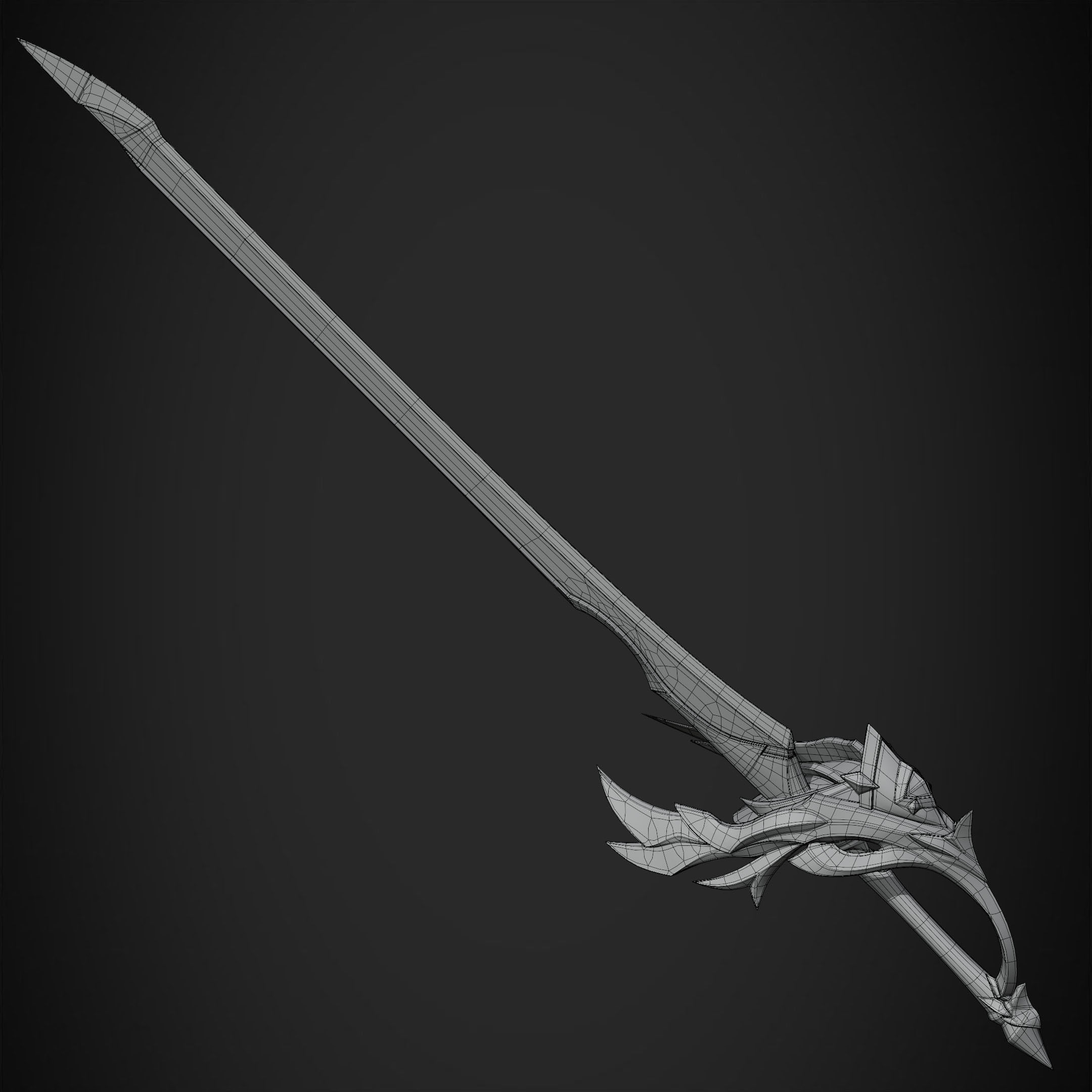 Genshin Impact Aquila Favonia Sword for Cosplay 3D print model_17