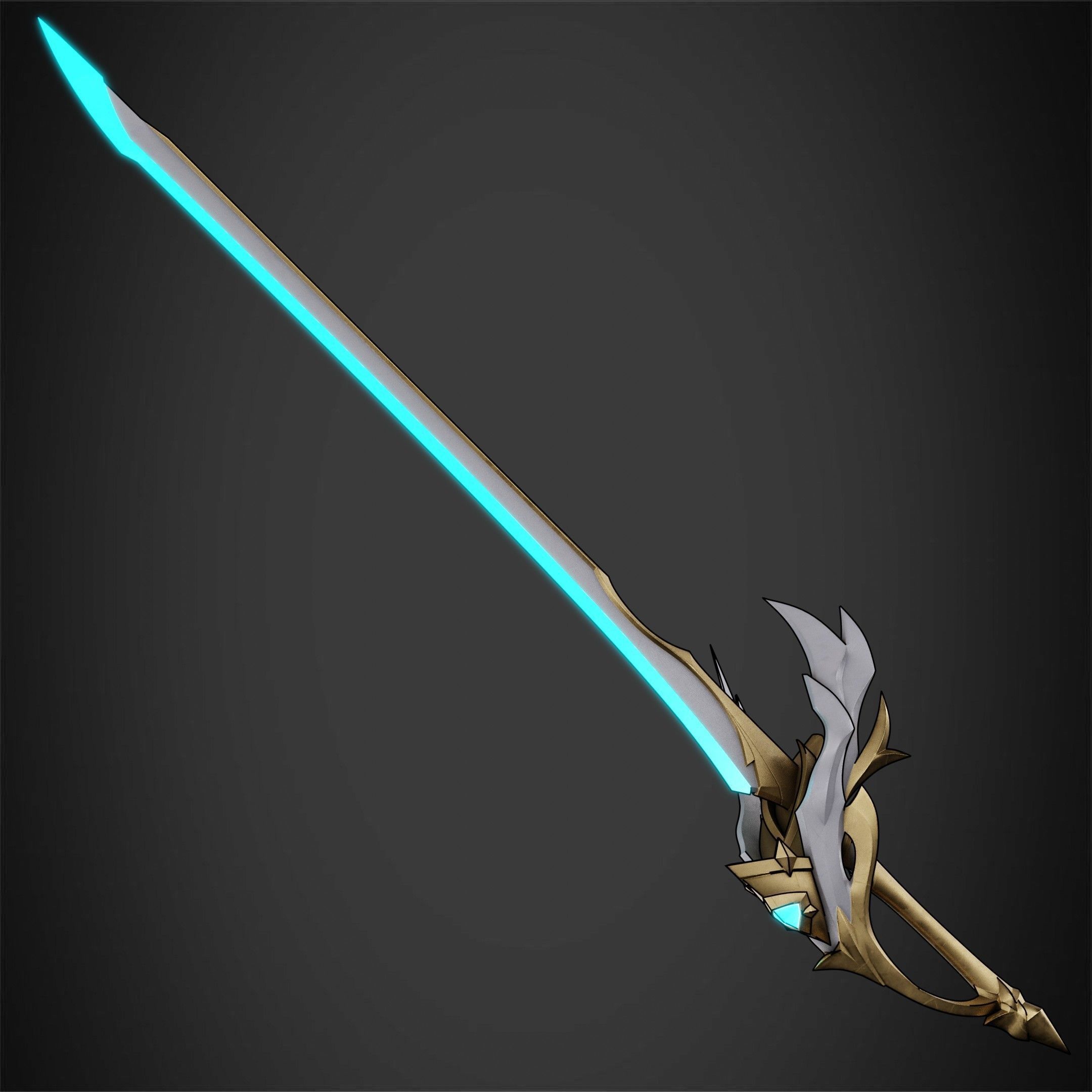 Genshin Impact Aquila Favonia Sword for Cosplay 3D print model_5