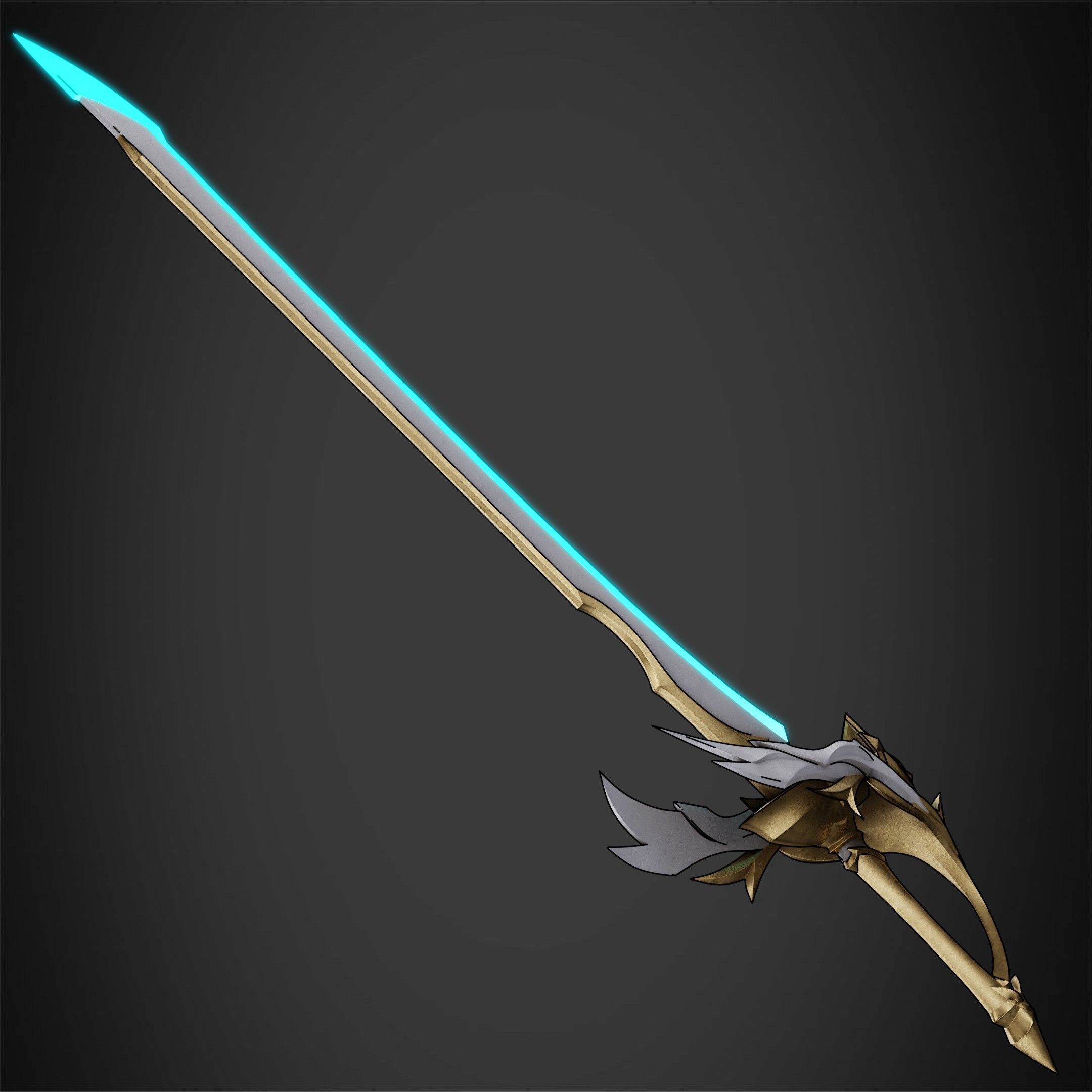 Genshin Impact Aquila Favonia Sword for Cosplay 3D print model_9