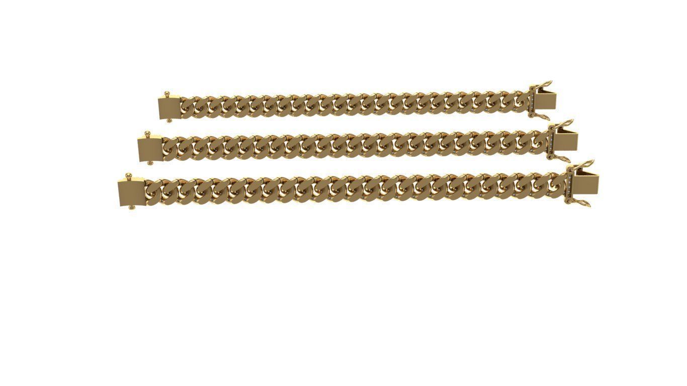 3 SIZE CUBAN LINK CHAIN FOR BRACELETS OR NECKLACE 3D print model 3D print model_6