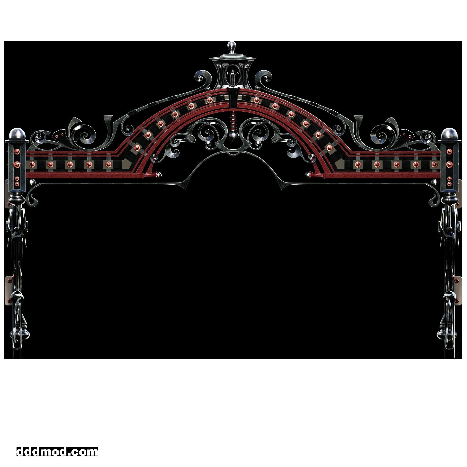 forging awning 3D model_5