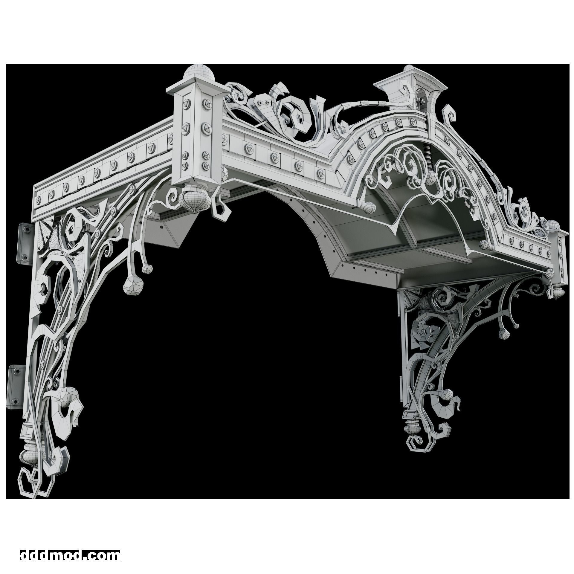 forging awning 3D model_1