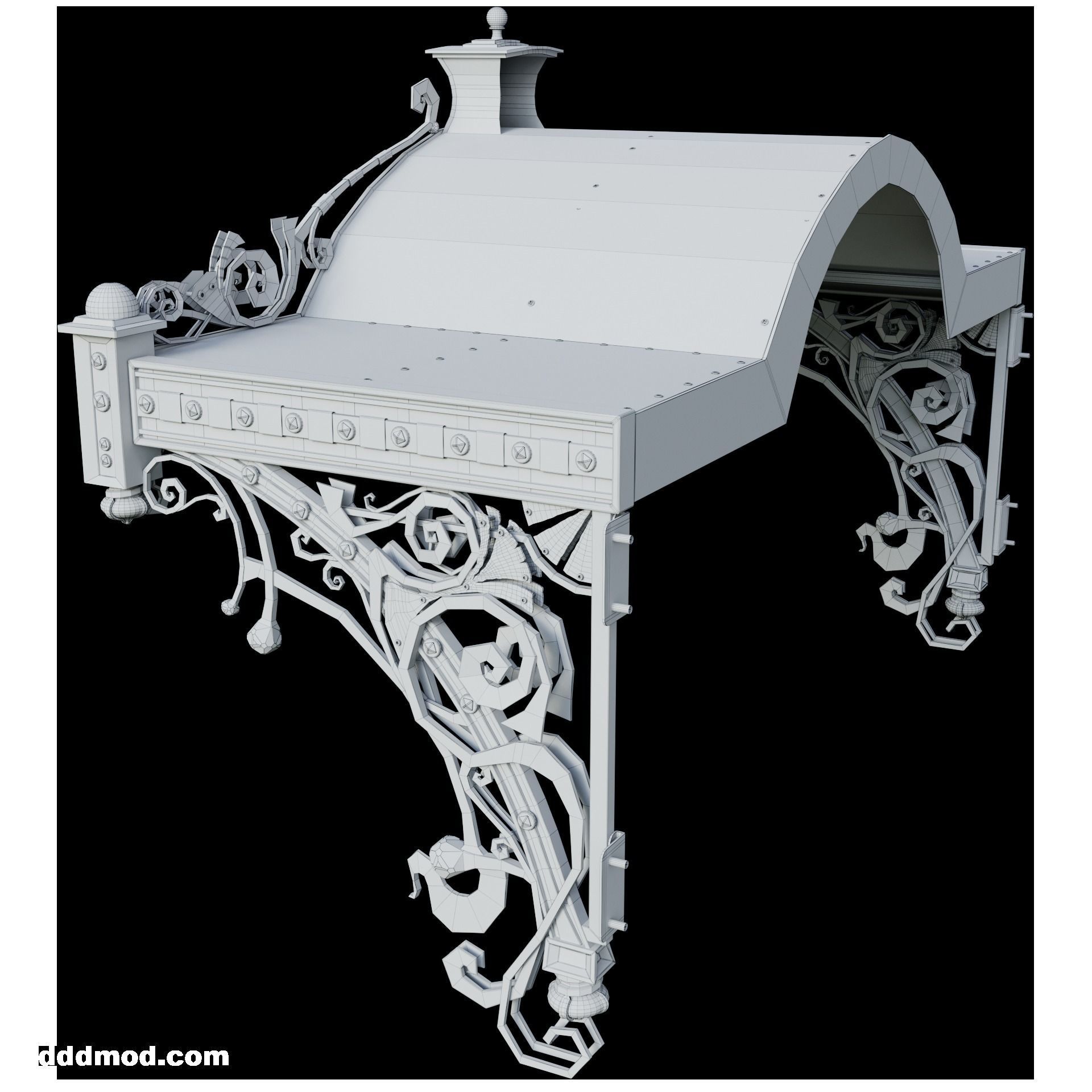 forging awning 3D model_8
