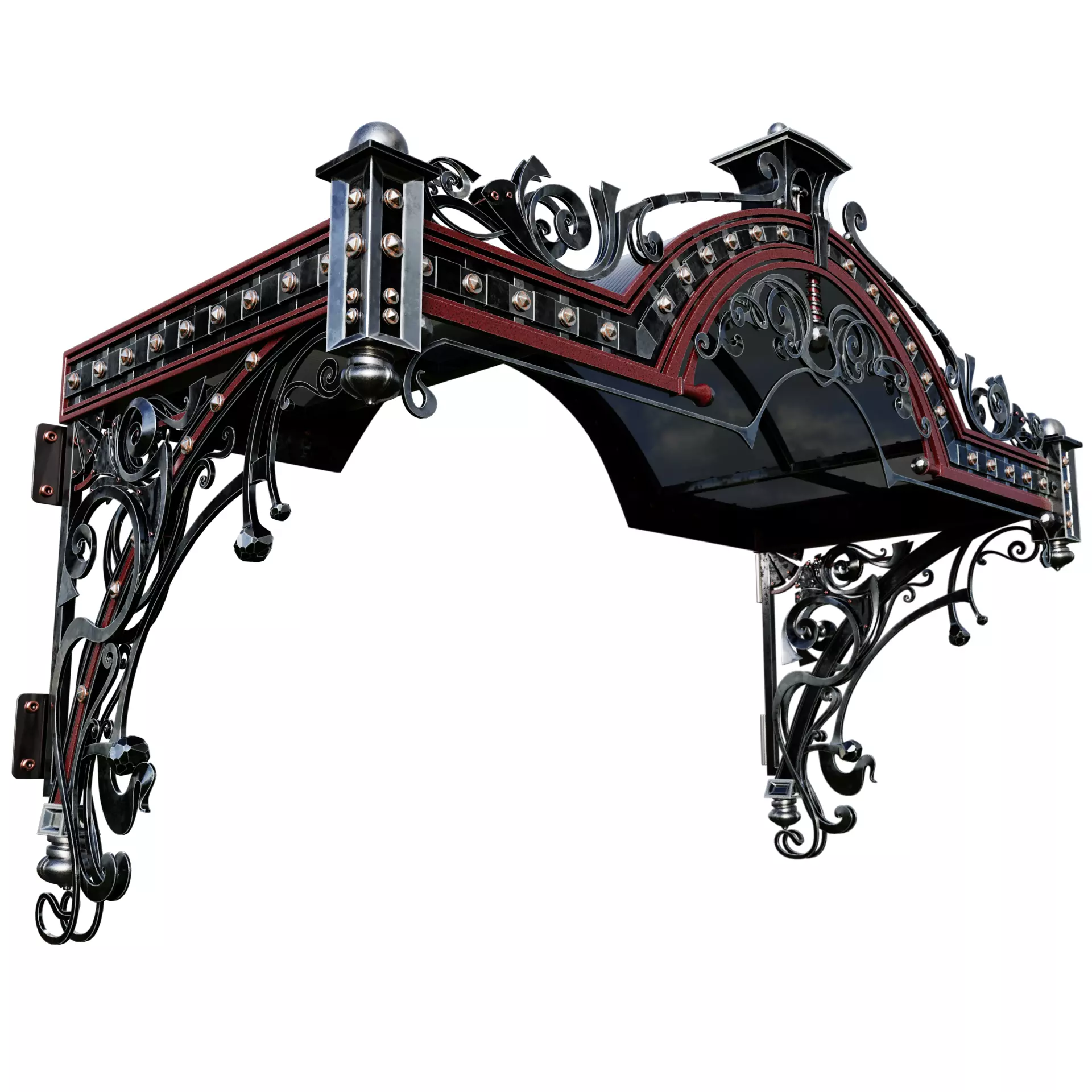 forging awning 3D model_0