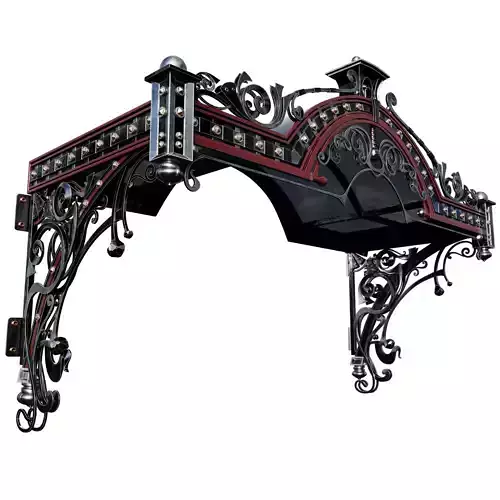 forging awning 3D model forging awning 3D model