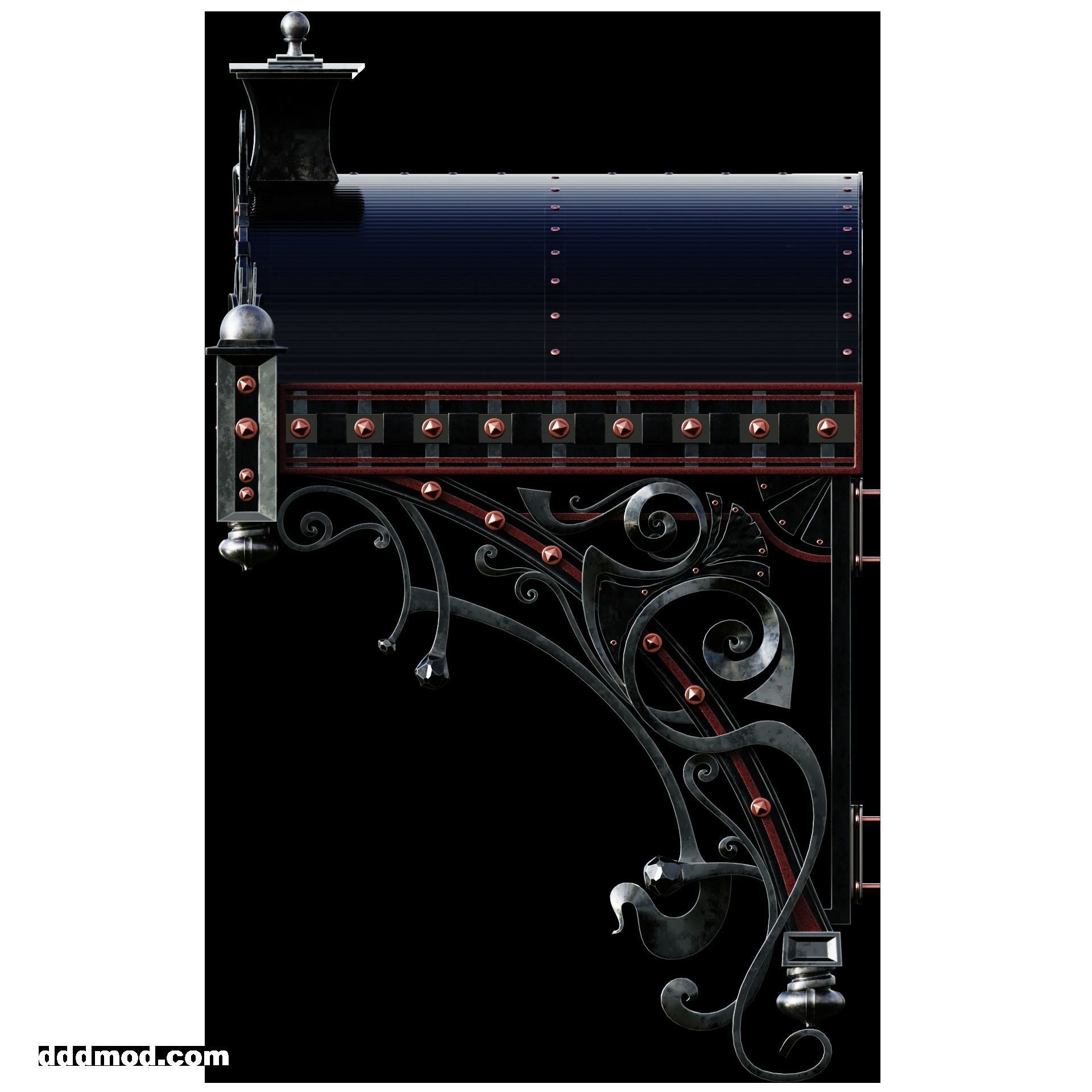 forging awning 3D model_4