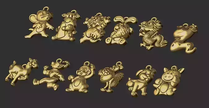 12 chinese zodiac animals