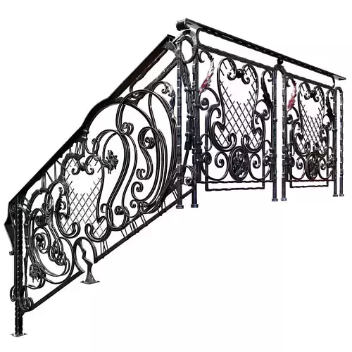 staircase forging free style 3D model