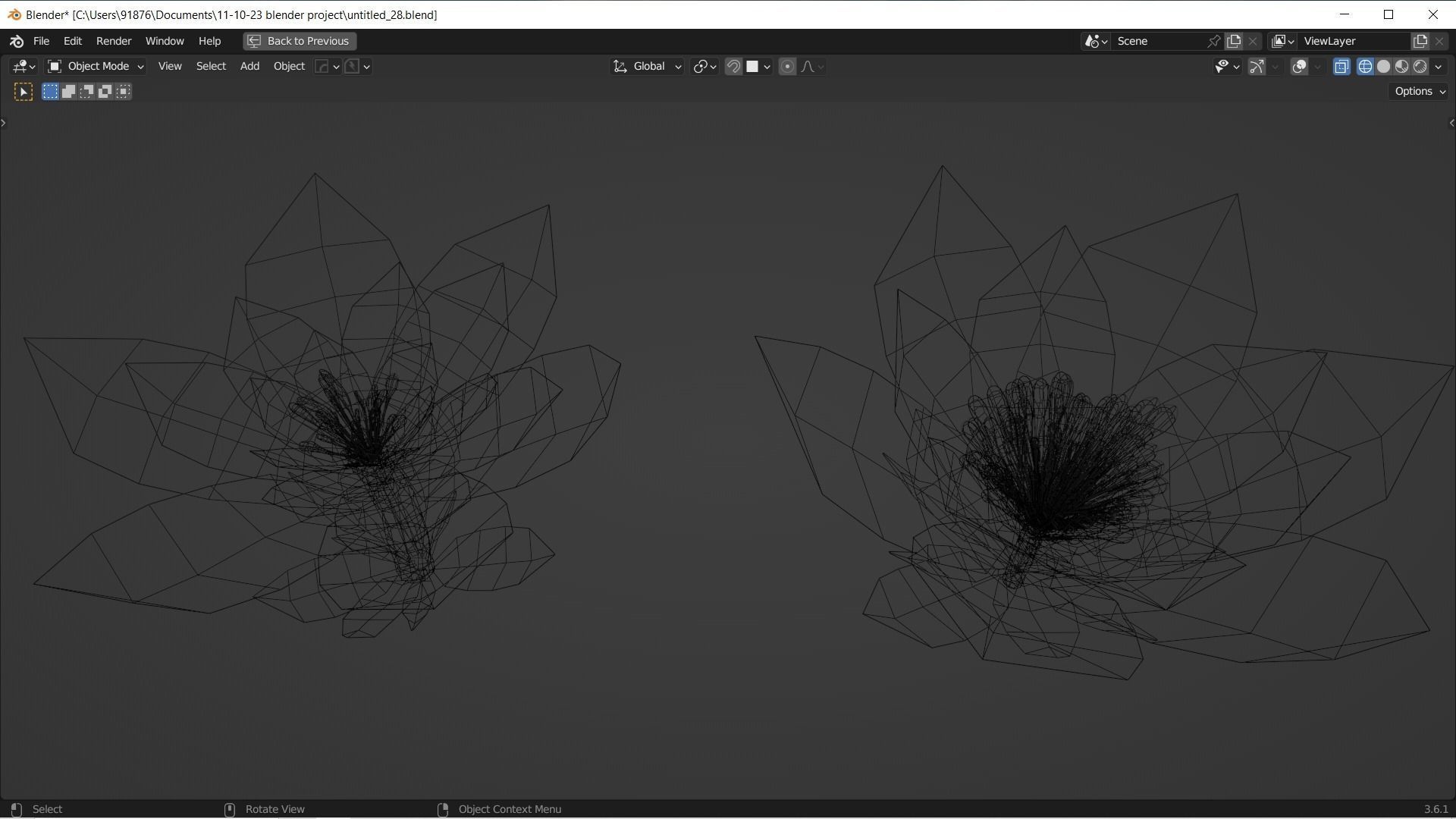 Low-Poly Geometric Flower - 3D Game Asset Low-poly 3D model_39