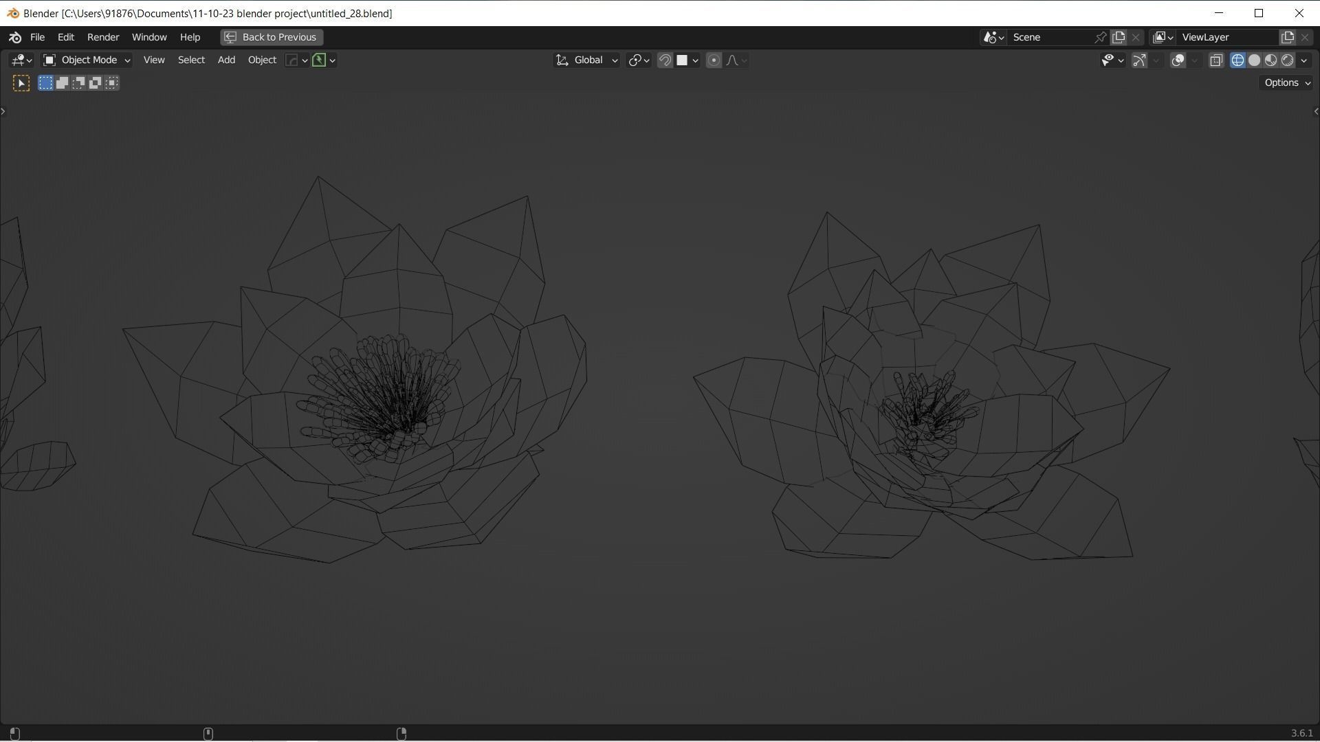 Low-Poly Geometric Flower - 3D Game Asset Low-poly 3D model_36