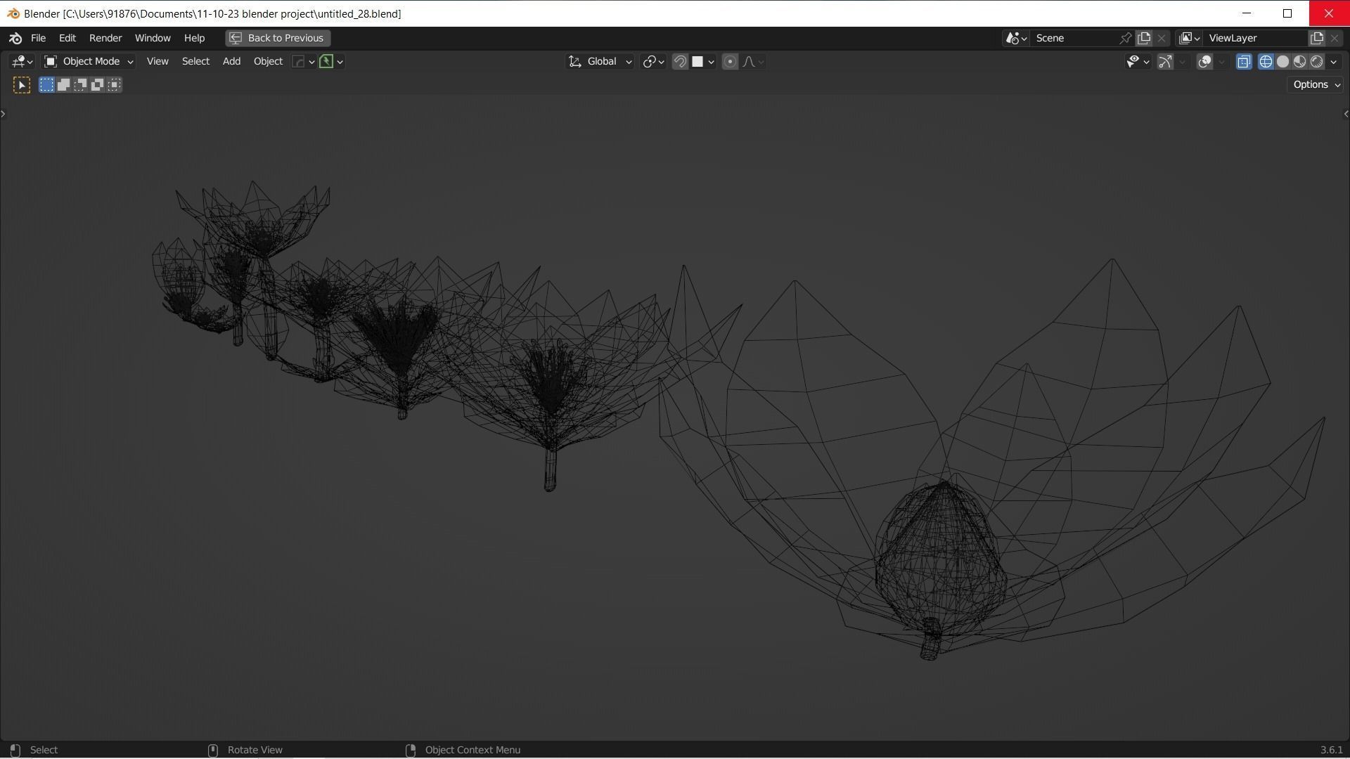 Low-Poly Geometric Flower - 3D Game Asset Low-poly 3D model_40