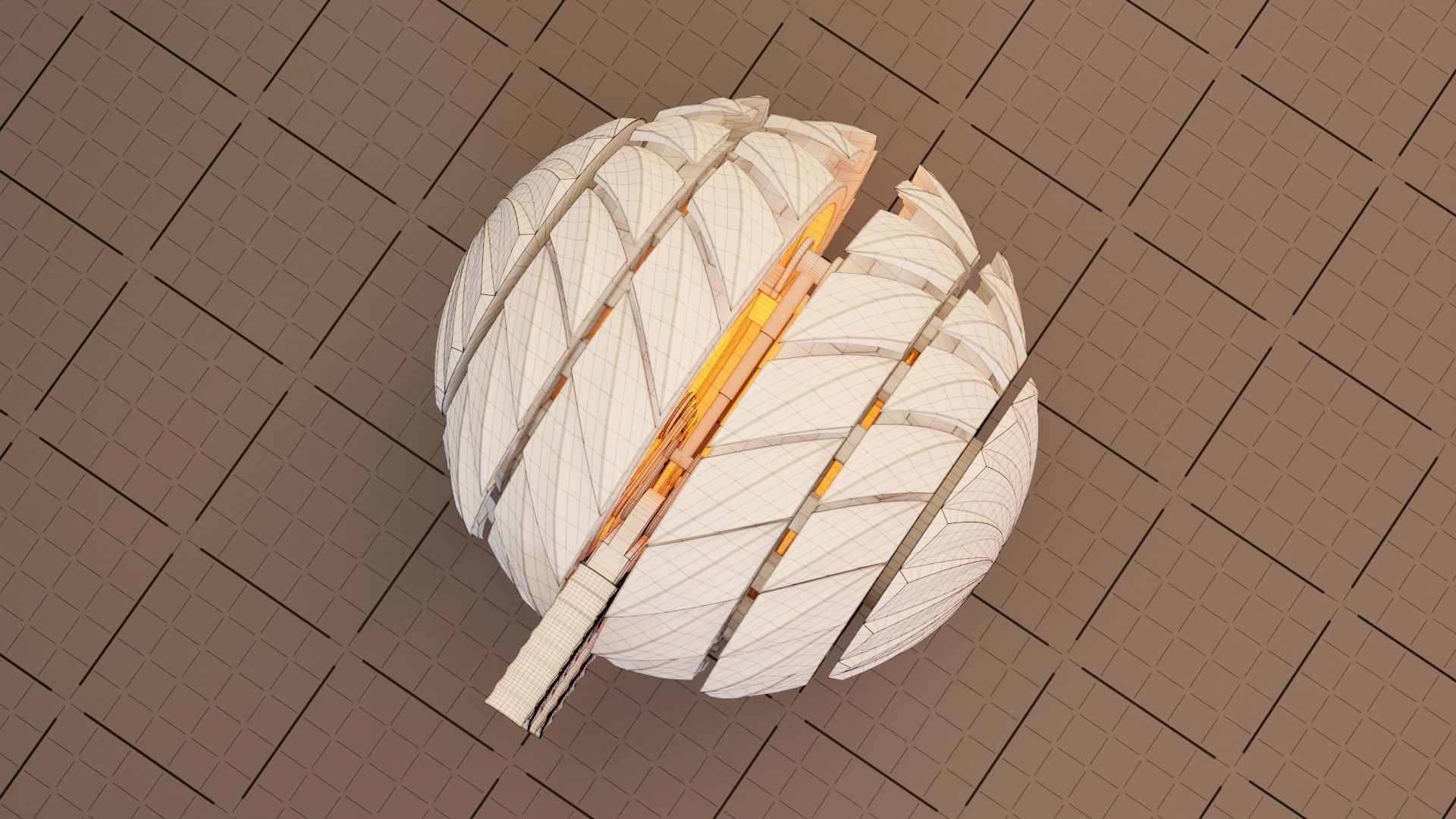 Sphere Robot - SBot-02 Low-poly 3D model_10