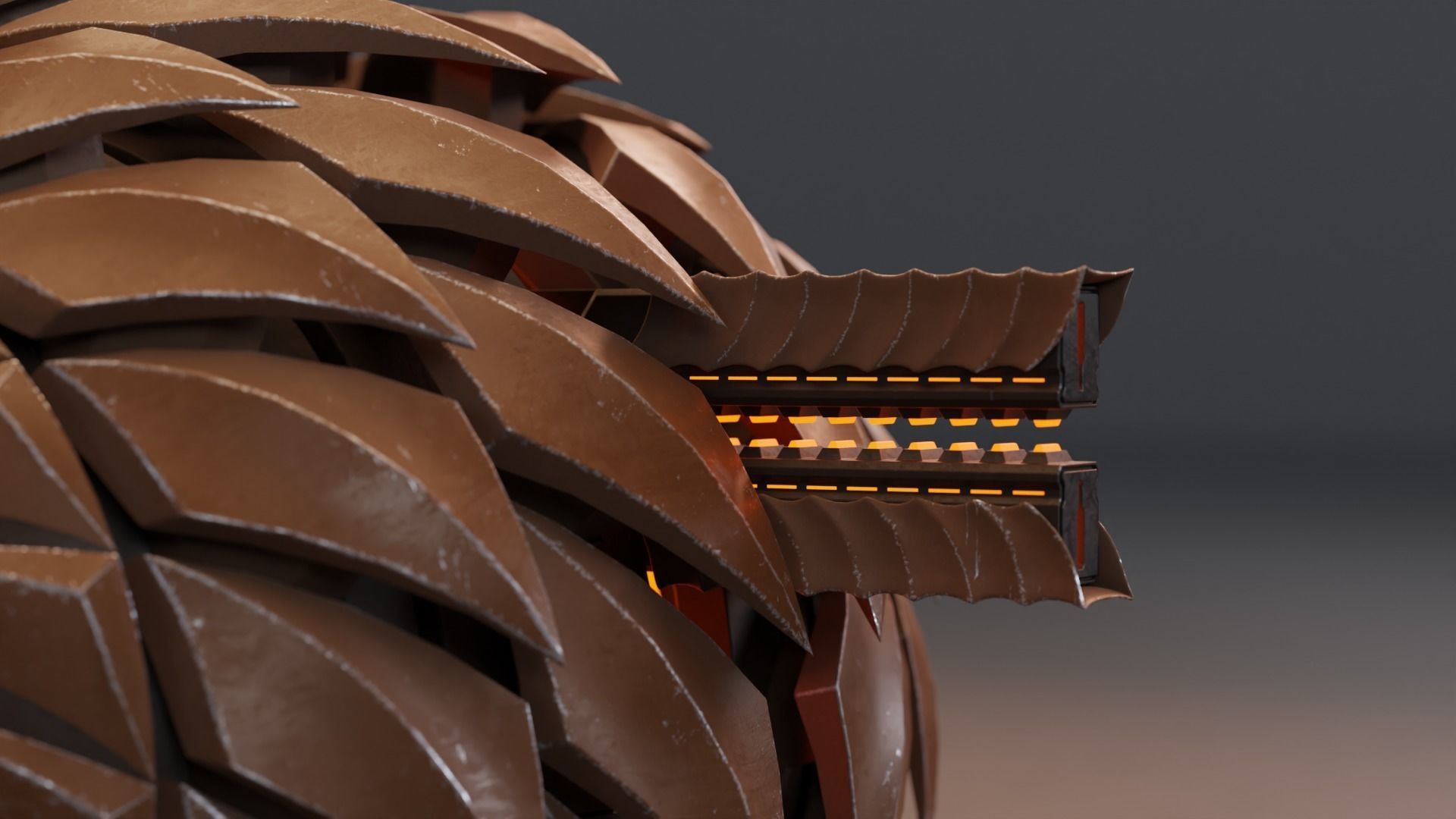 Sphere Robot - SBot-02 Low-poly 3D model_7