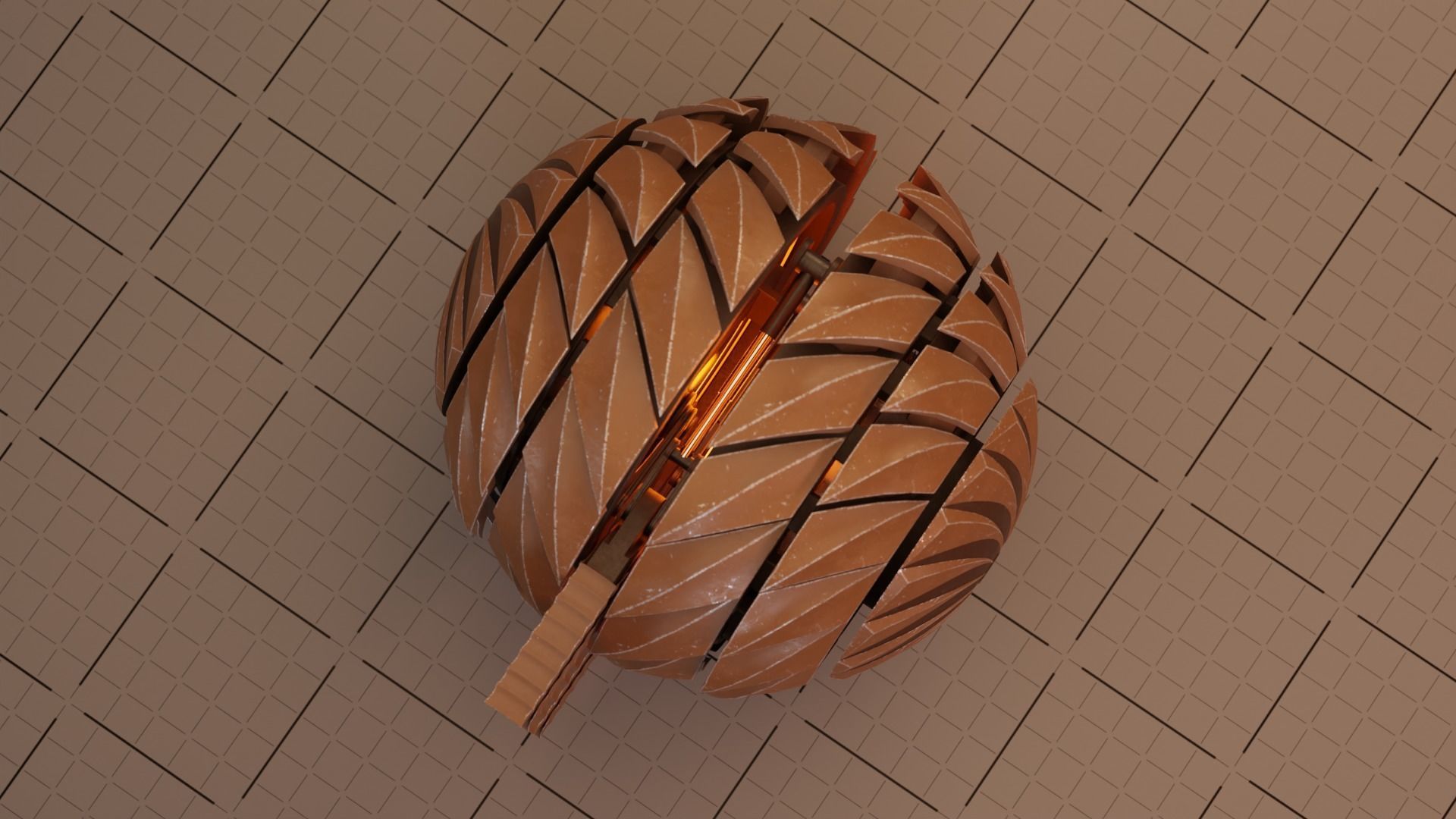 Sphere Robot - SBot-02 Low-poly 3D model_9