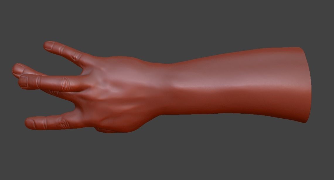 human hand signs and gestures 3D print model_132