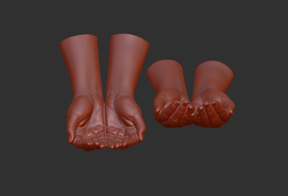 human hand signs and gestures 3D print model_5