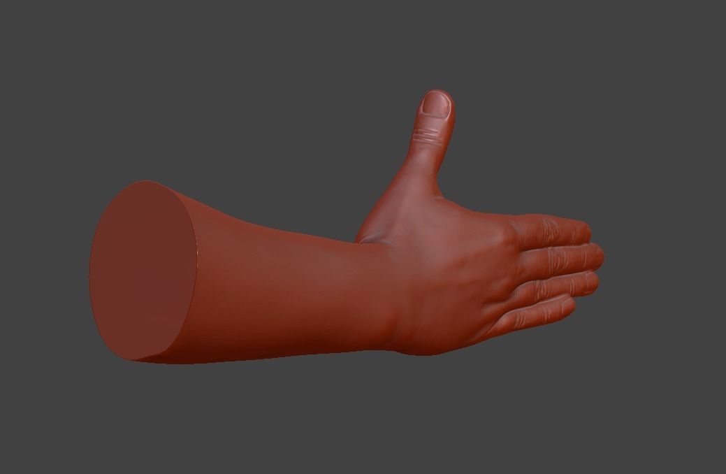 human hand signs and gestures 3D print model_96