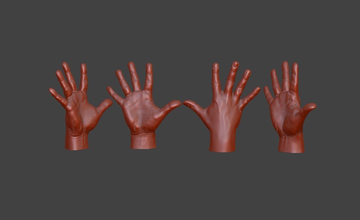 human hand signs and gestures 3D print model_14