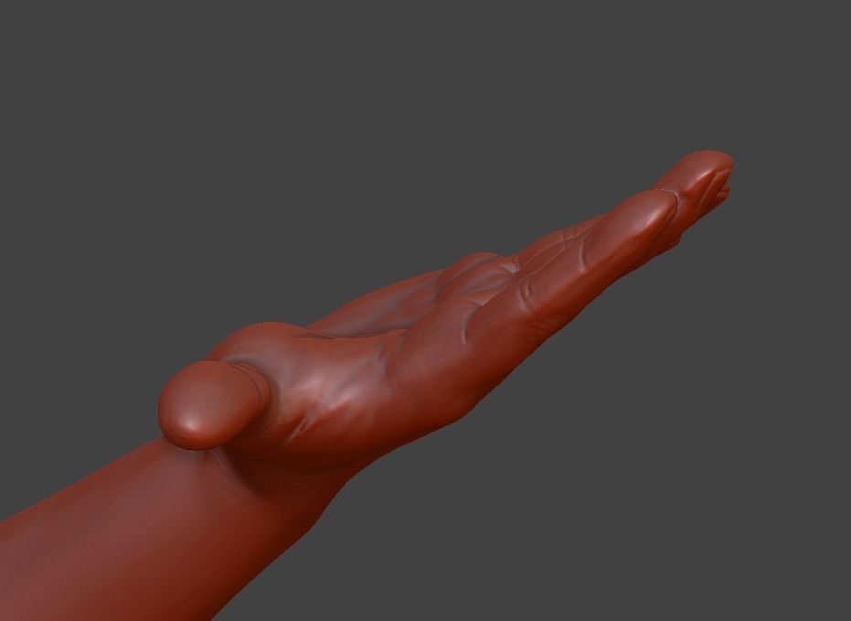 human hand signs and gestures 3D print model_100