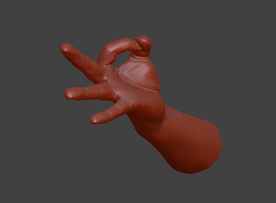 human hand signs and gestures 3D print model_71