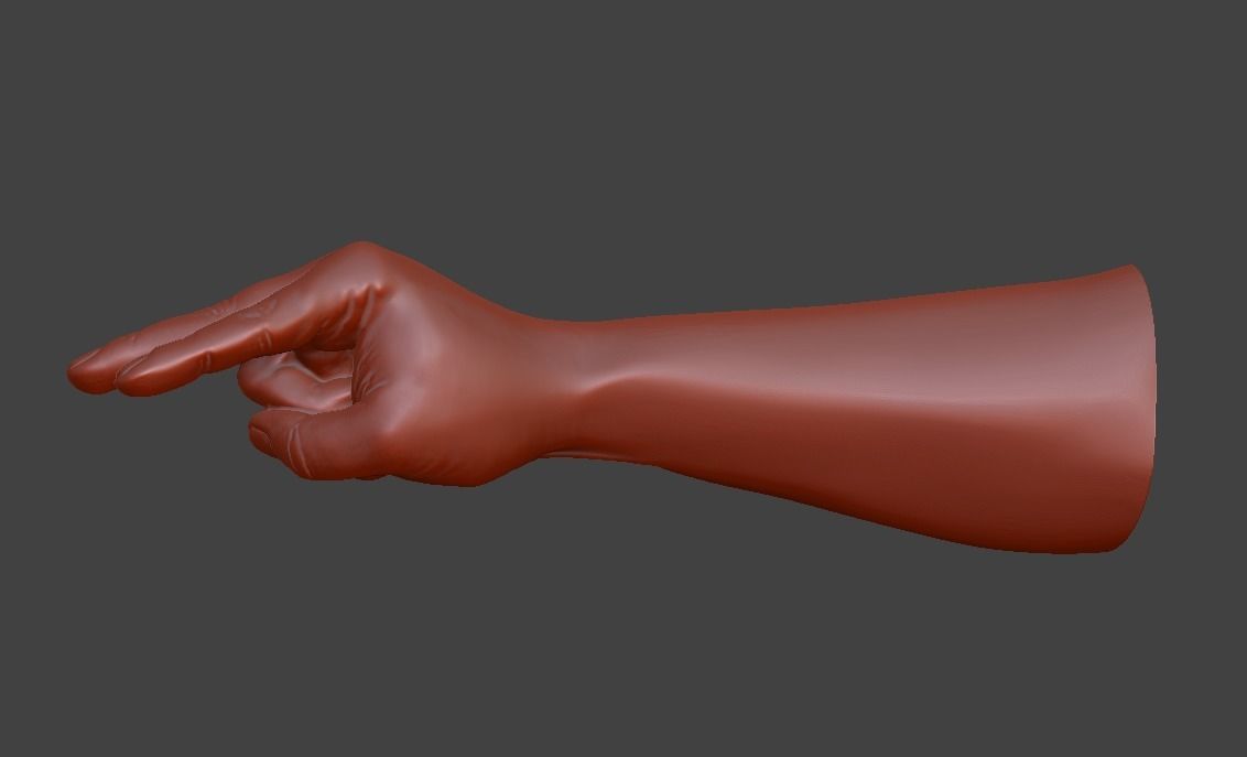 human hand signs and gestures 3D print model_76