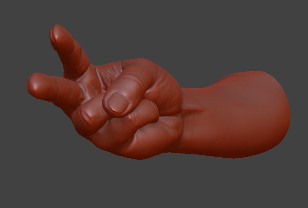 human hand signs and gestures 3D print model_75