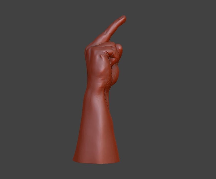 human hand signs and gestures 3D print model_27