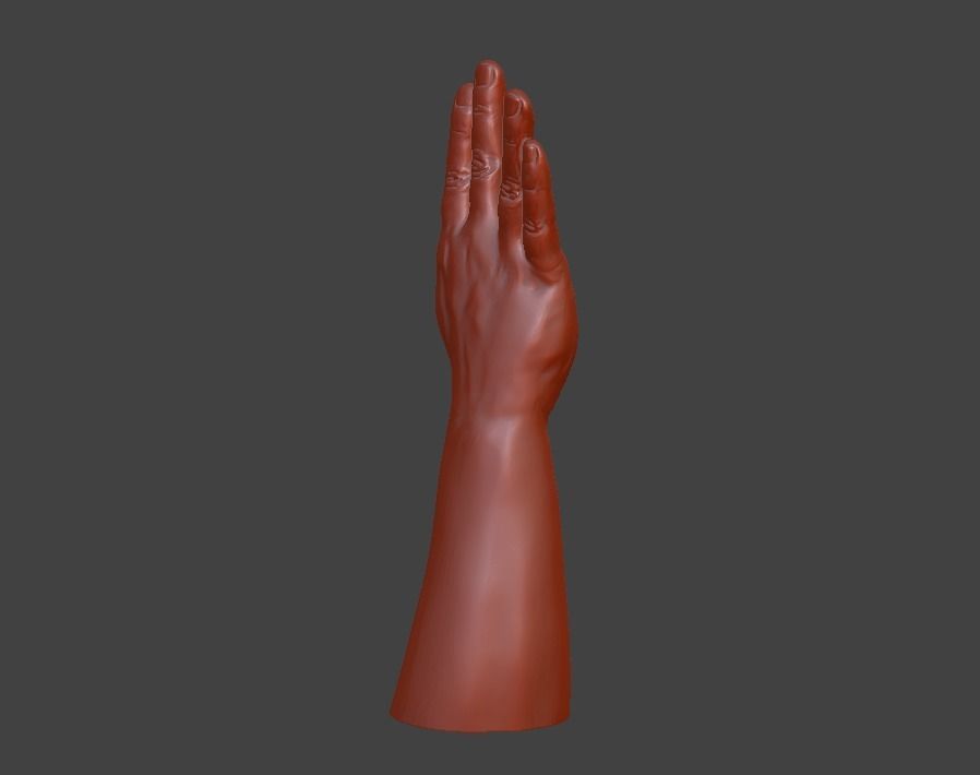 human hand signs and gestures 3D print model_125