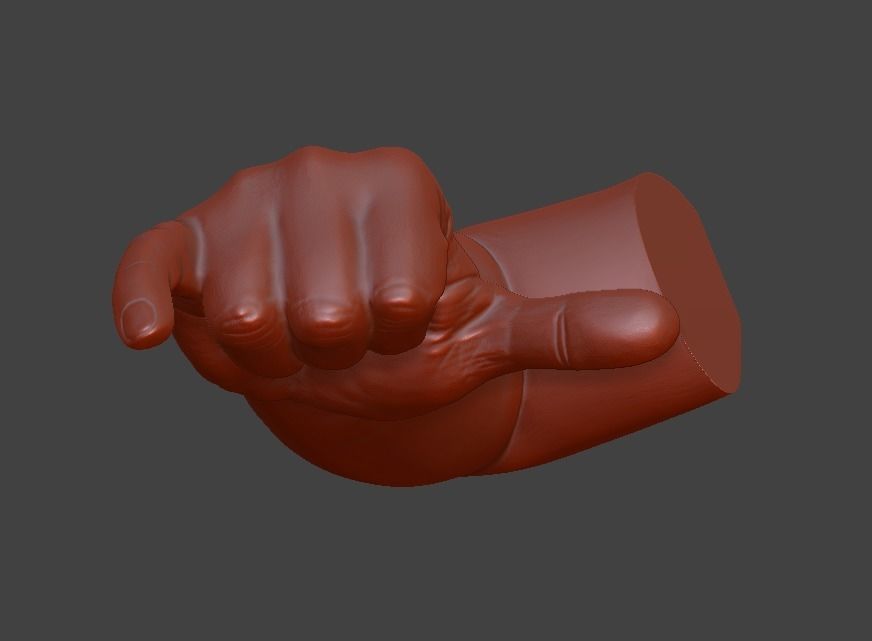 human hand signs and gestures 3D print model_92