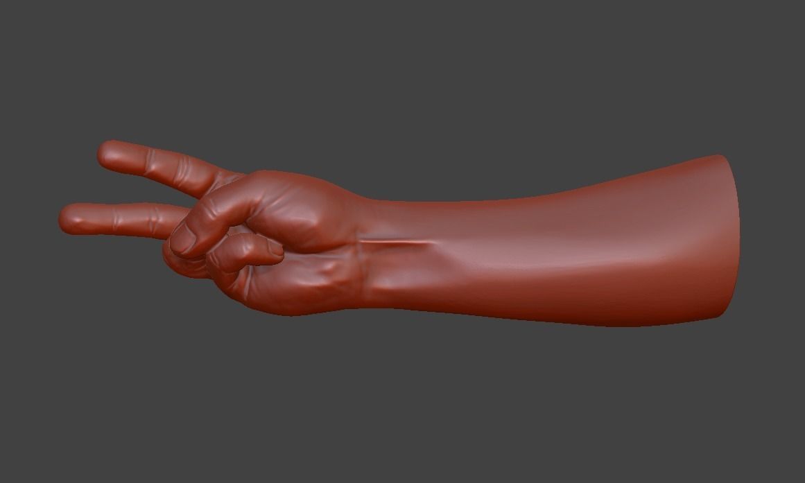 human hand signs and gestures 3D print model_73