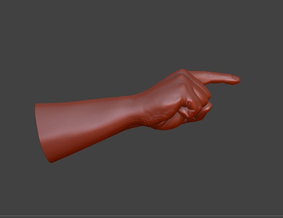 human hand signs and gestures 3D print model_78