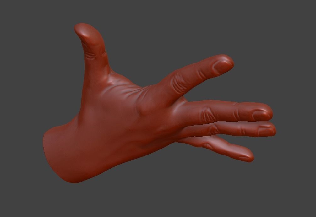 human hand signs and gestures 3D print model_61