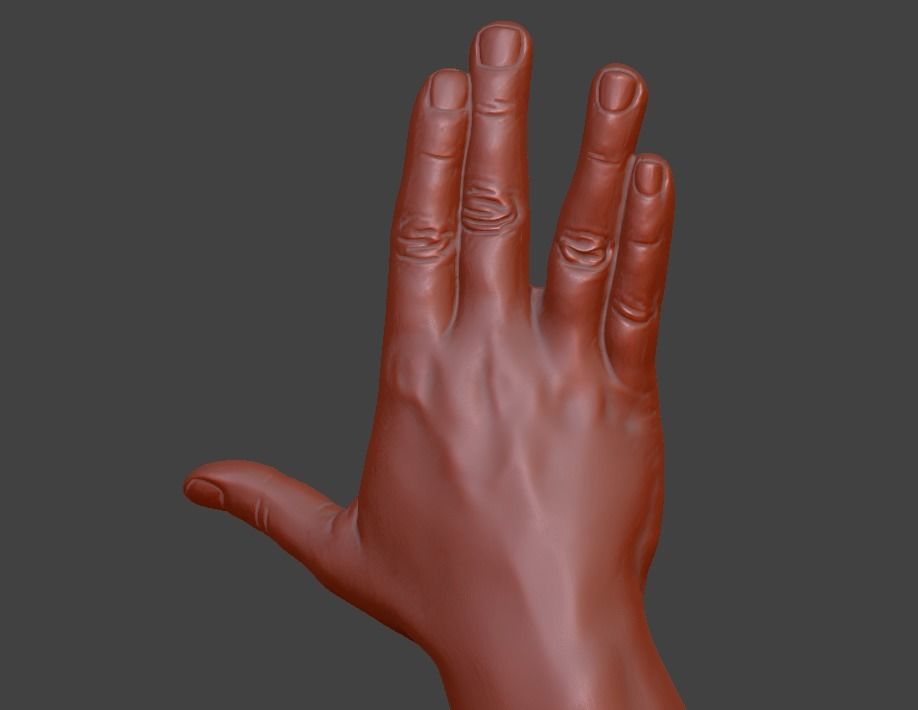 human hand signs and gestures 3D print model_118
