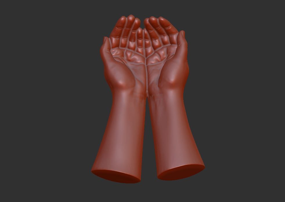 human hand signs and gestures 3D print model_144